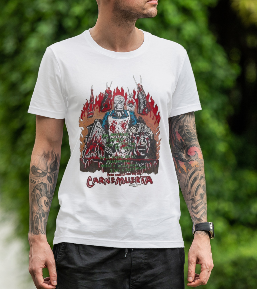 Carne Muerta Halloween Sangre Fraternidad Monstruo T-Shirt