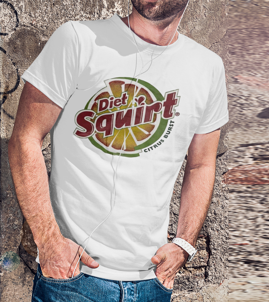 Diet Squirt Citrus Burst Retro Beverage Label T-Shirt