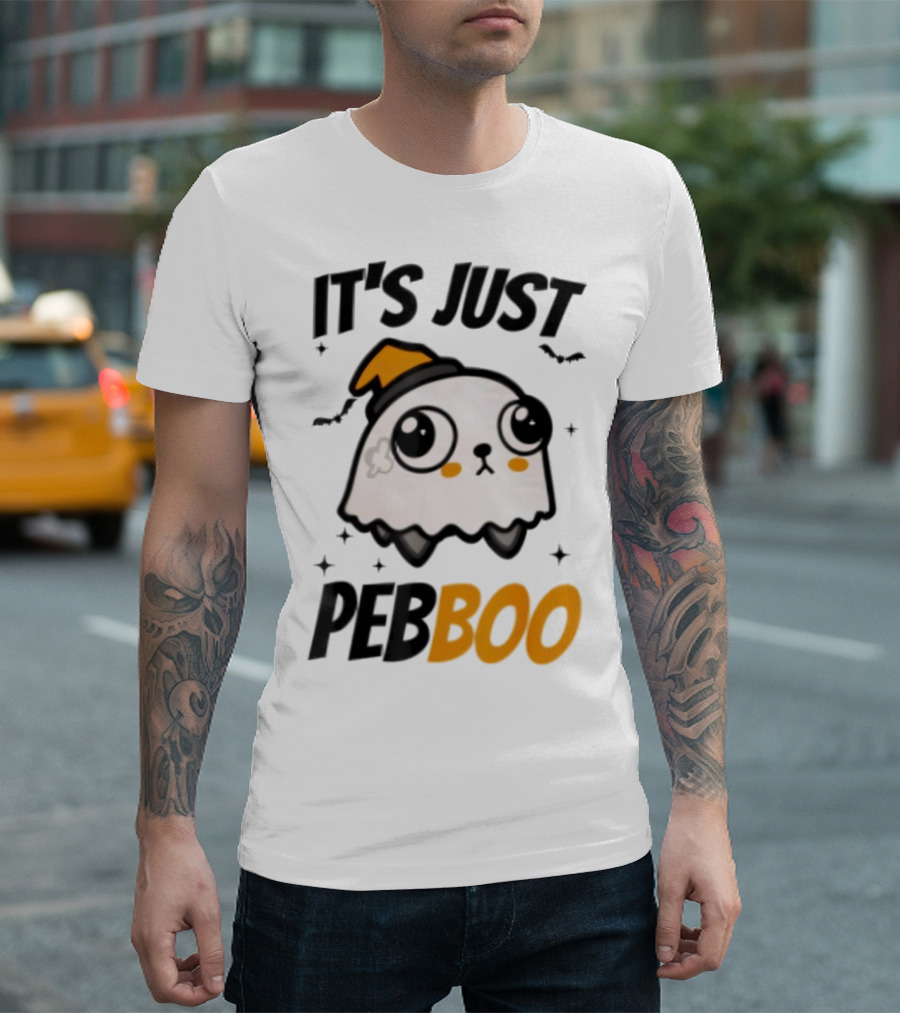 It's Just PebBoo Halloween Ghost Plush Cute Kawaii Spooky T-Shirt
