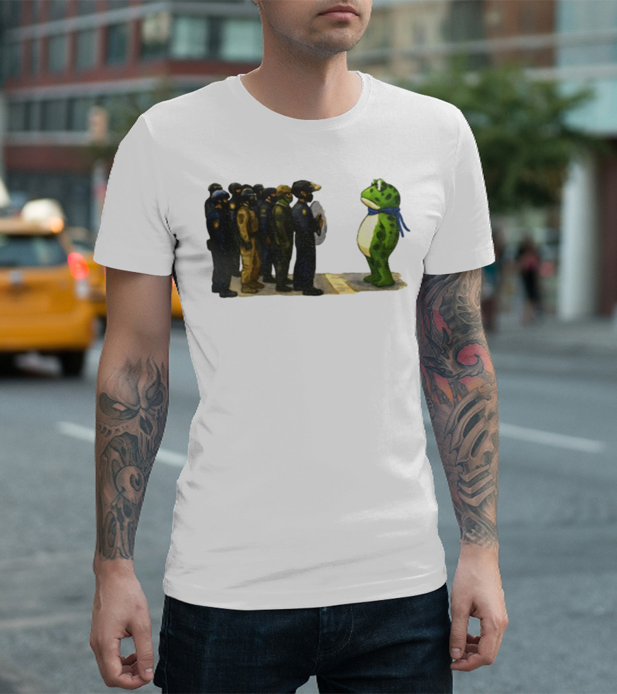 Portland Frog Protest Against ICE Deportation Resistance T-Shirt