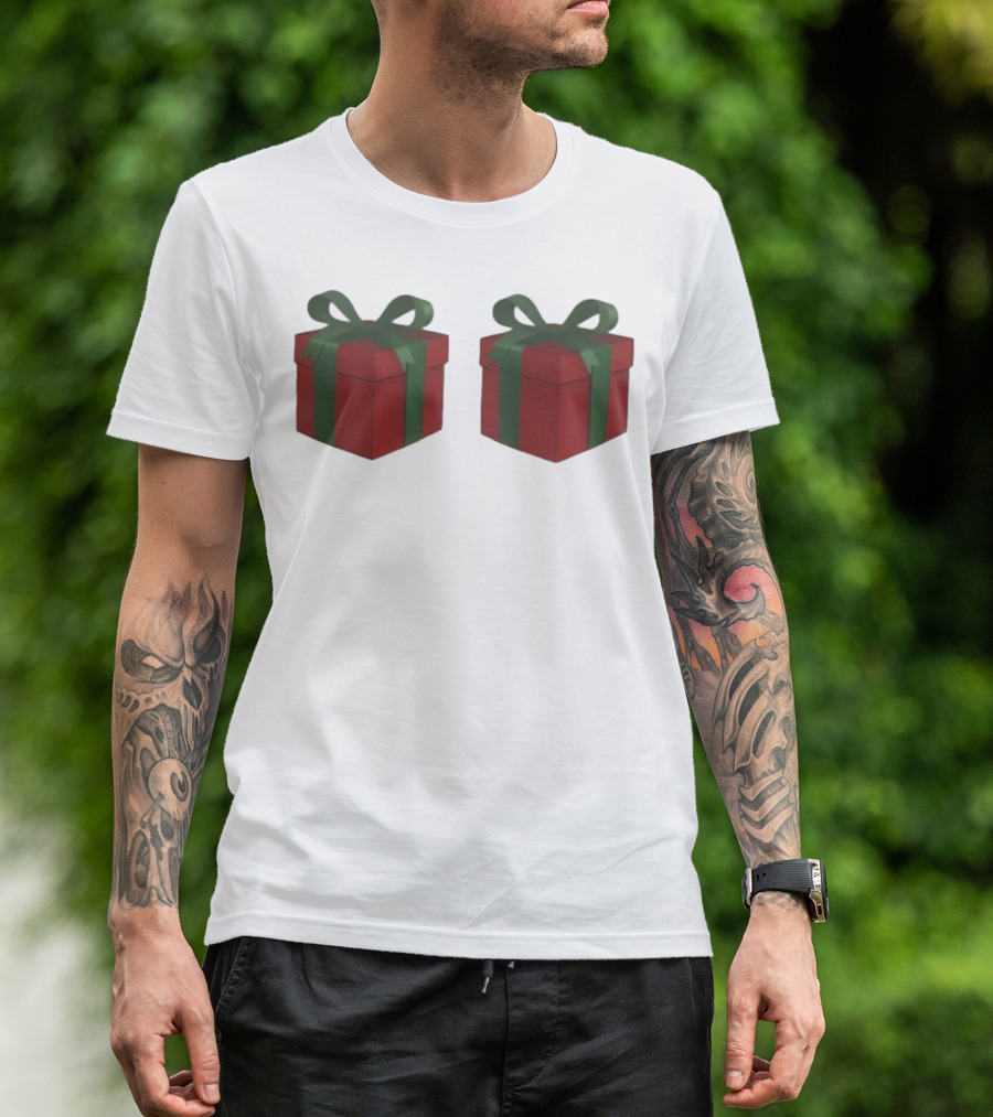 Just Here For The Presents Gifts Holiday Humor T-Shirt