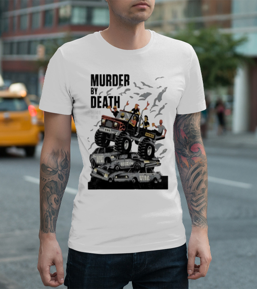 Murder By Death October 19 2025 Salt Lake City Tour Utah Depot Event Monster Truck Illustration T-Shirt