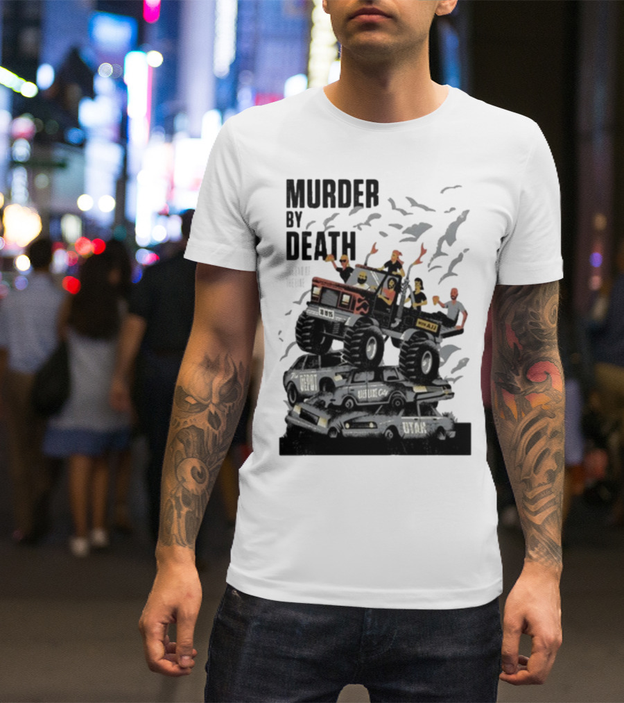 Murder By Death October 19 2025 Salt Lake City Tour Utah Depot Event Monster Truck Illustration T-Shirt