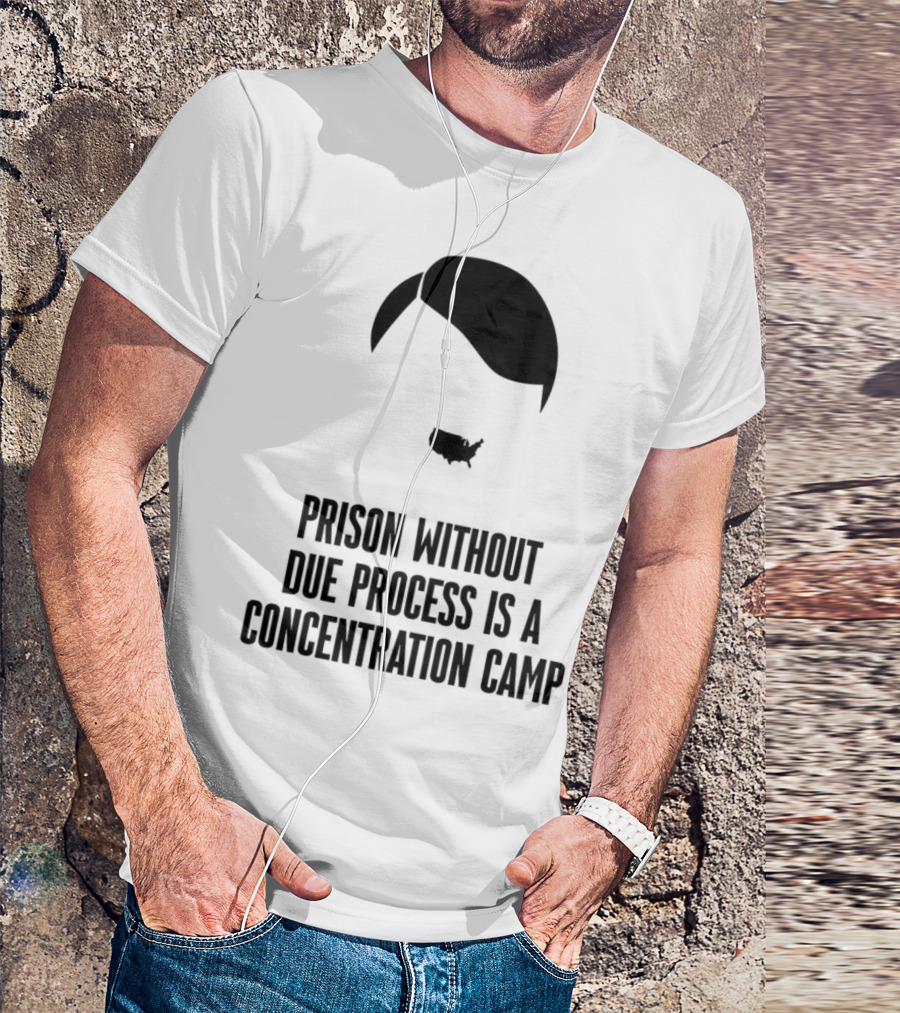 Prison Without Due Process Is A Concentration Camp Face Icon Illustration T-Shirt