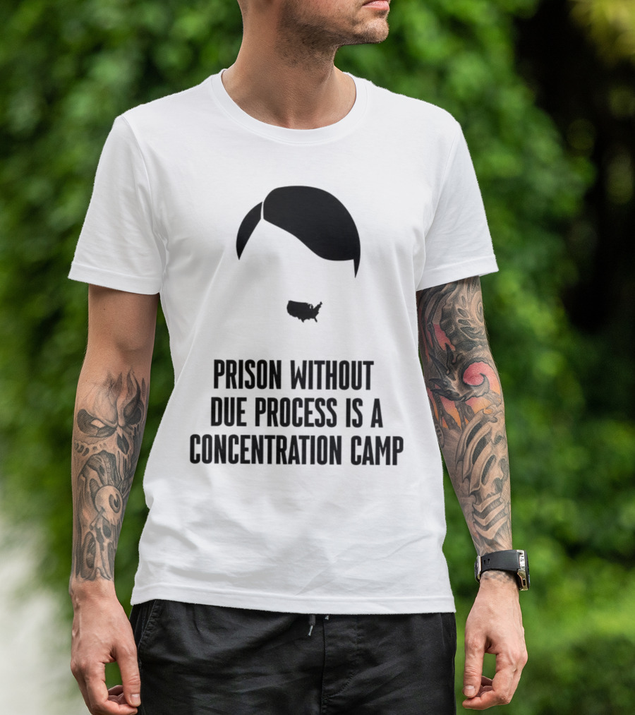 Prison Without Due Process Is A Concentration Camp Face Icon Illustration T-Shirt