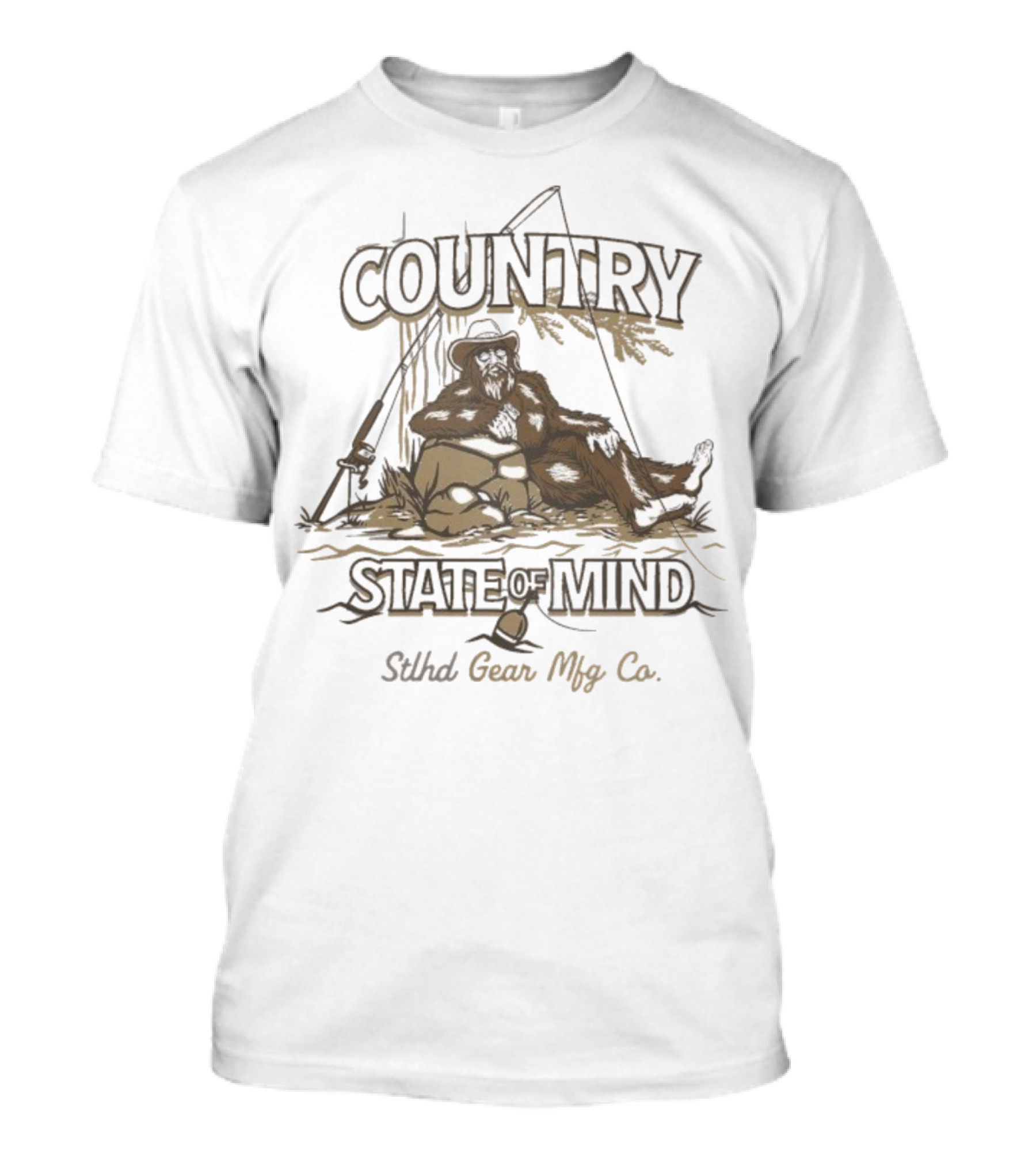 Country State Of Mind Stlhd Gear Mfg Co Fishing T-Shirt