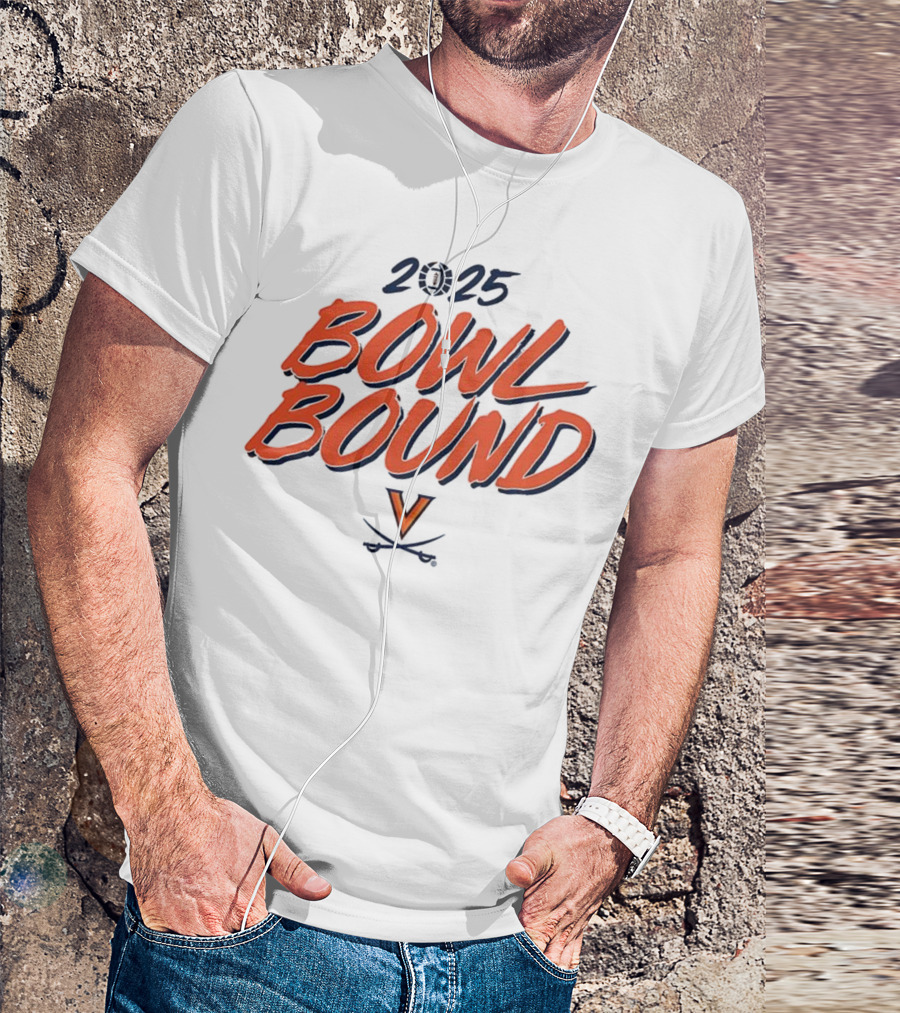 2025 Virginia Cavaliers Bowl Bound V Logo T-Shirt