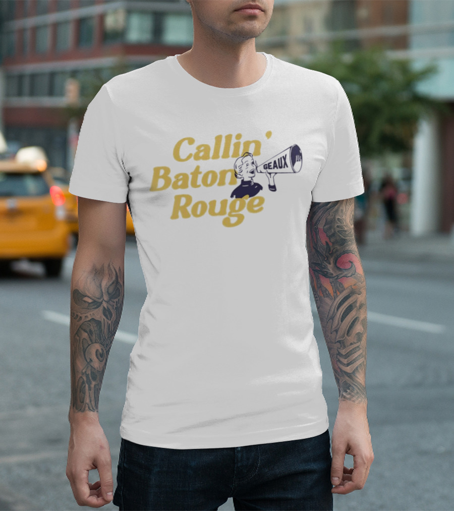 Callin’ Baton Rouge Geaux Megaphone Icon T-Shirt