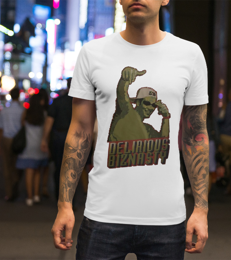 Delirious Biznasty Graphic With Man In Sunglasses And Cap T-Shirt