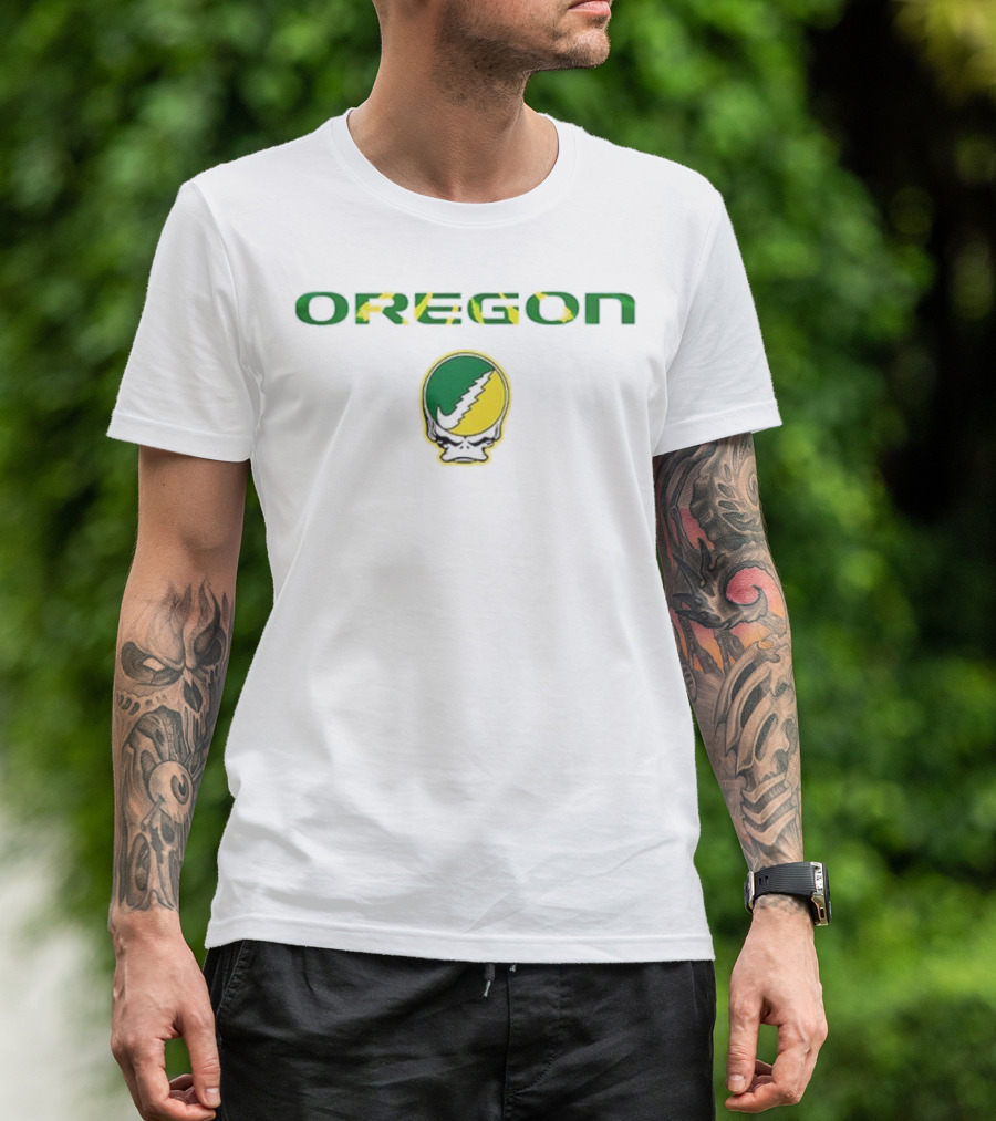 Grateful Dead Oregon Skull Flash Ducks T-Shirt