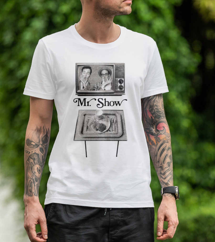 Mr. Show Vintage TV Dinner Tray Illustration T-Shirt