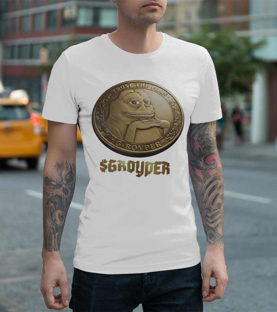 Pepe Frog Trust The Plan Groyper Coin T-Shirt