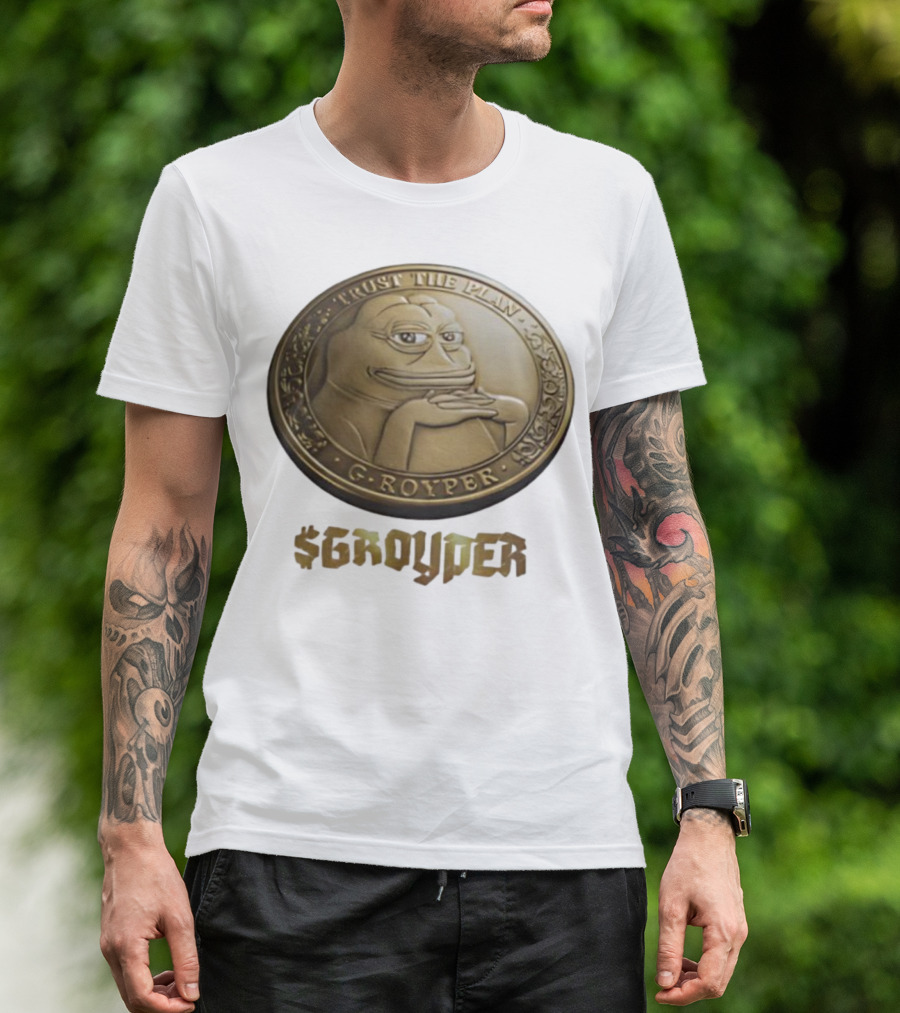 Pepe Frog Trust The Plan Groyper Coin T-Shirt