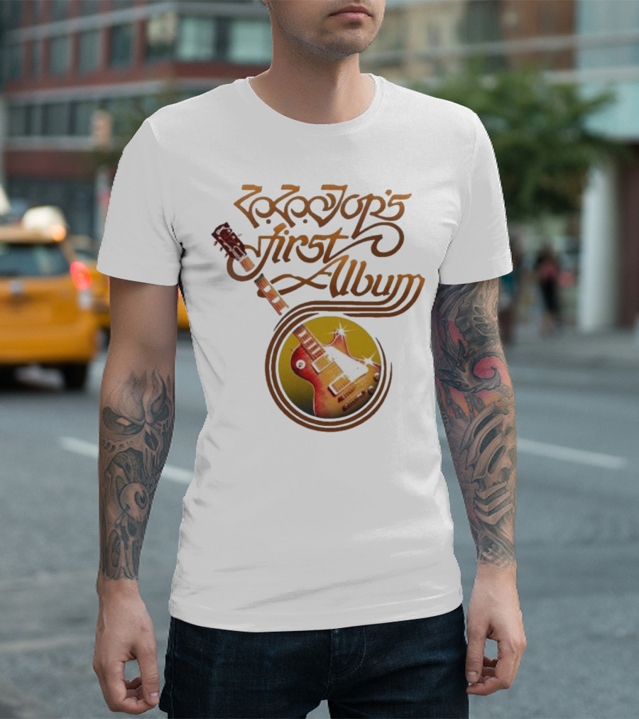 ZZ Top's First Album Guitar Art Retro Style T-Shirt