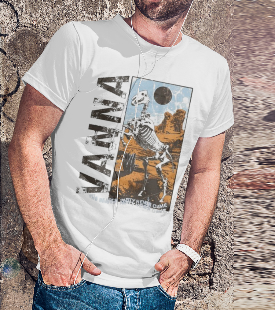 Vanna The Search Party Never Came Skeleton Desert Landscape T-Shirt