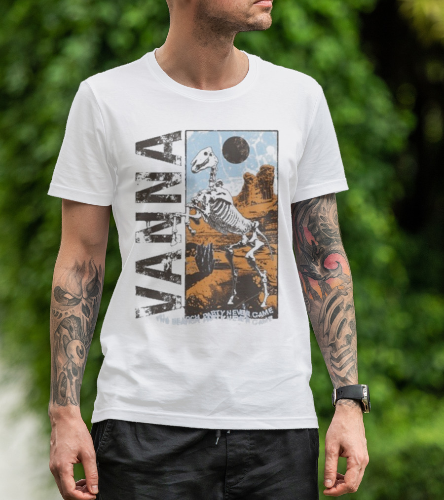 Vanna The Search Party Never Came Skeleton Desert Landscape T-Shirt