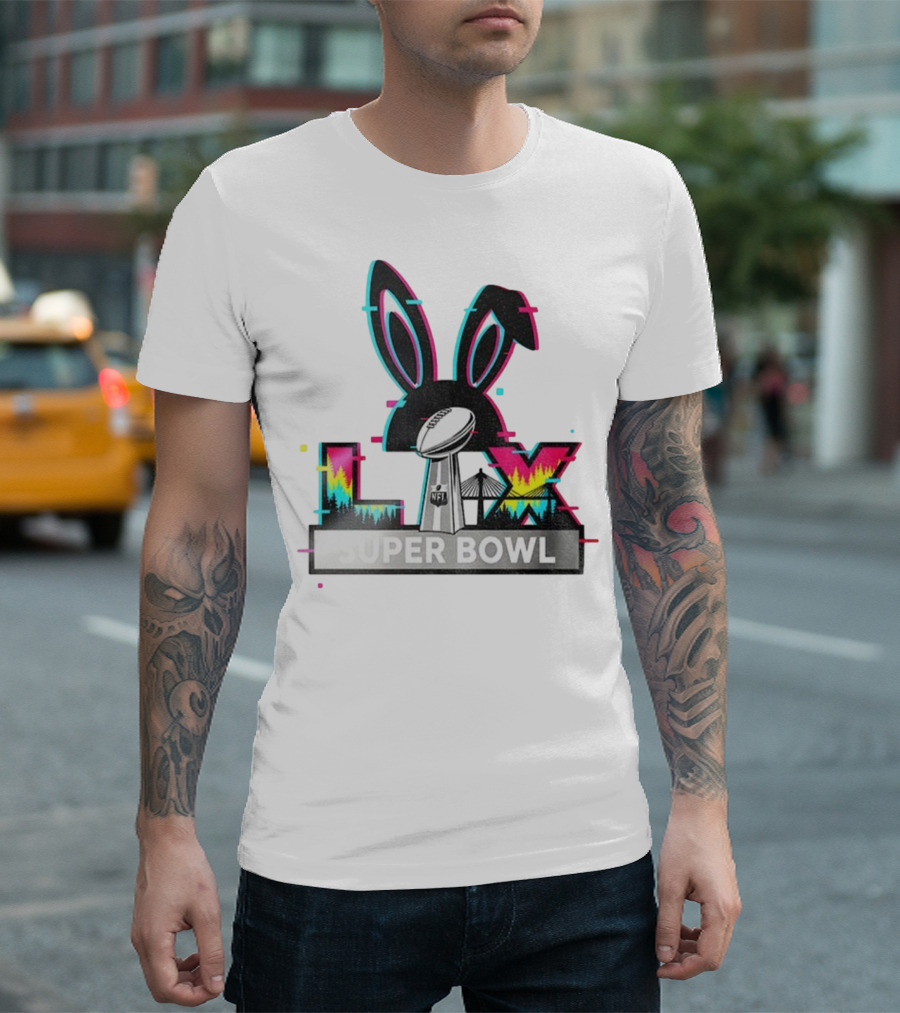 Bad Bunny LVI Super Bowl NFL Halftime Show LAX Stadium T-Shirt