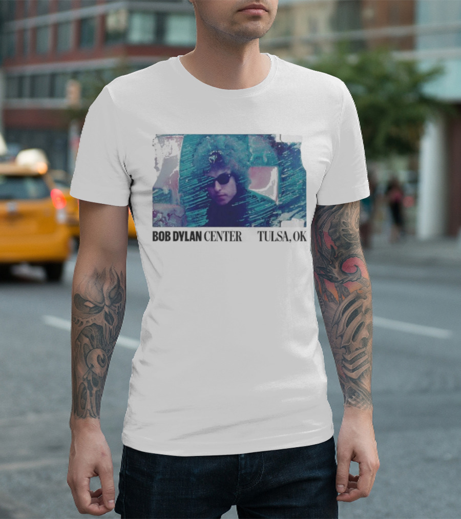 Bob Dylan Europe 1966 Tulsa OK Tour Vintage Style Photo T-Shirt