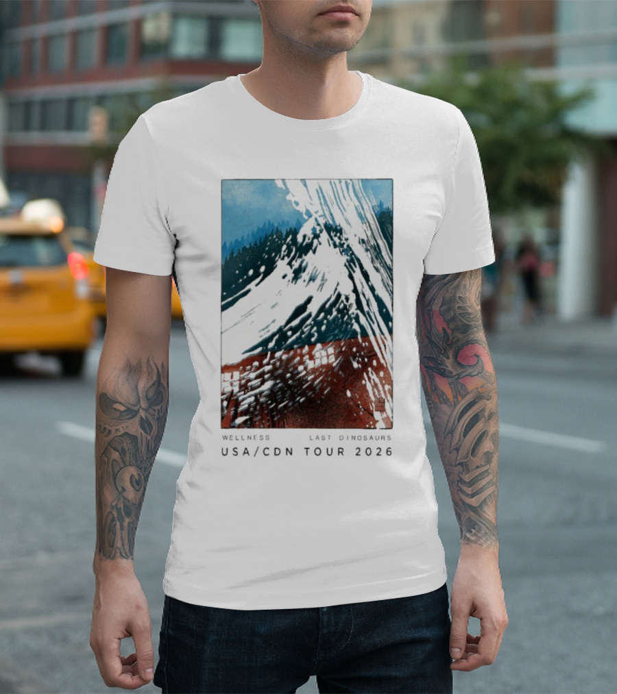 Wellness Last Dinosaurs USA CDN Tour 2026 T-Shirt