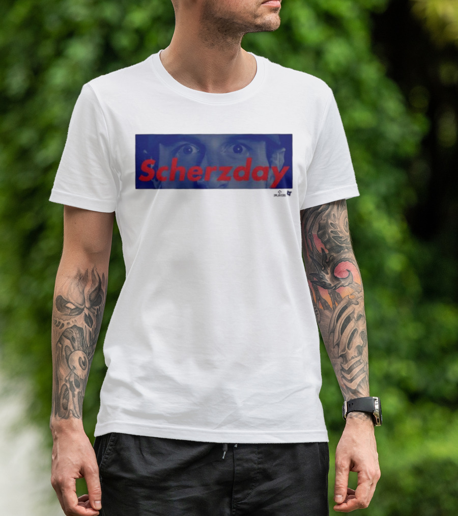 Max Scherzer Scherzday Eyes Toronto Blue Jays T-Shirt