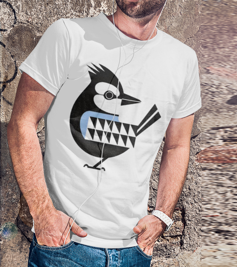 Toronto Blue Jays Retro Blue Bird Baseball Illustration T-Shirt