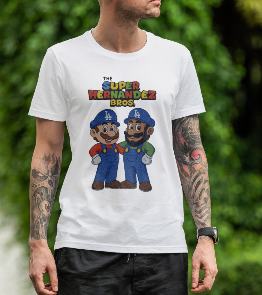 The Super Hernandez Bros LA Baseball Theme T-Shirt