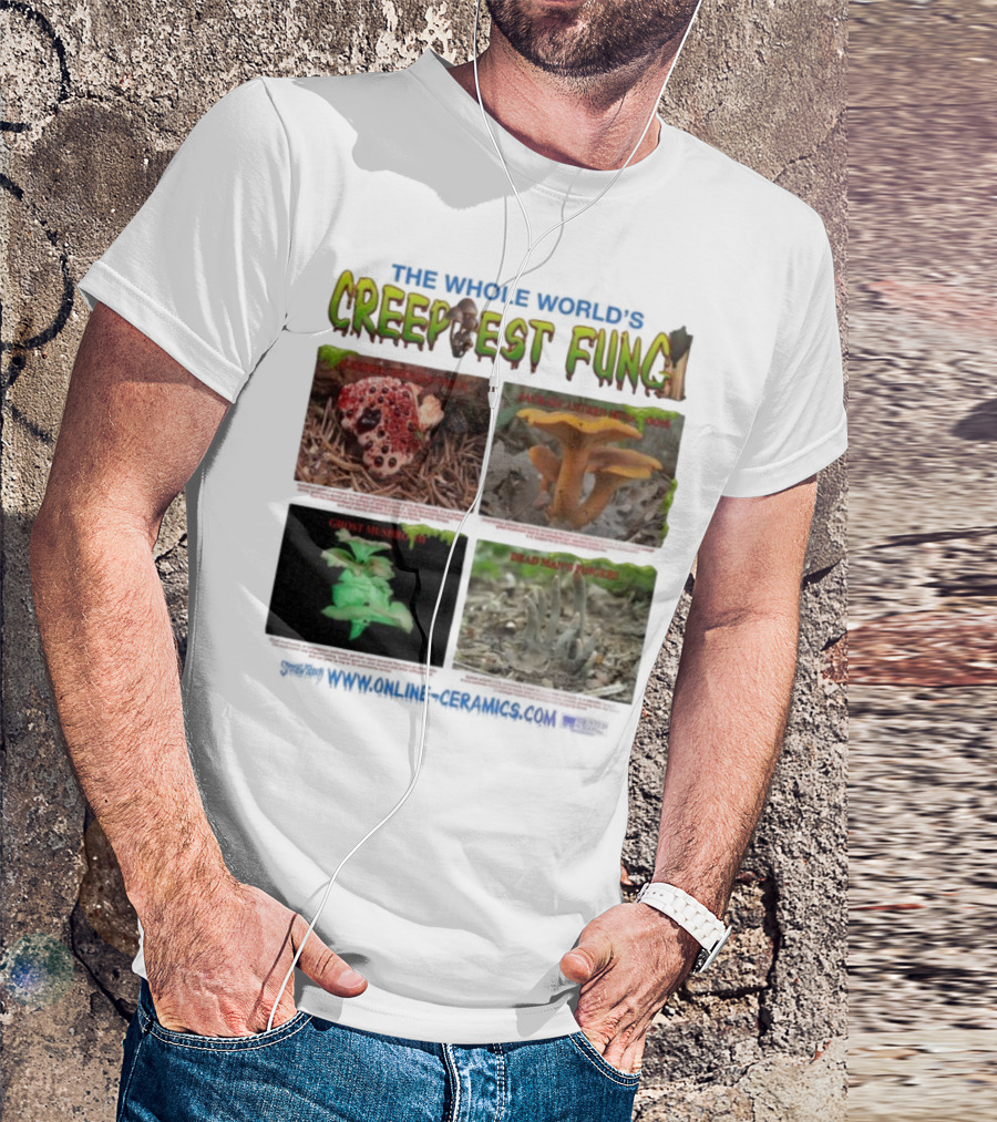 THE WHOLE WORLD'S CREEPIEST FUNG DEAD MAN'S FINGERS BLEEDING TOOTH MUSHROOM理念 T-Shirt