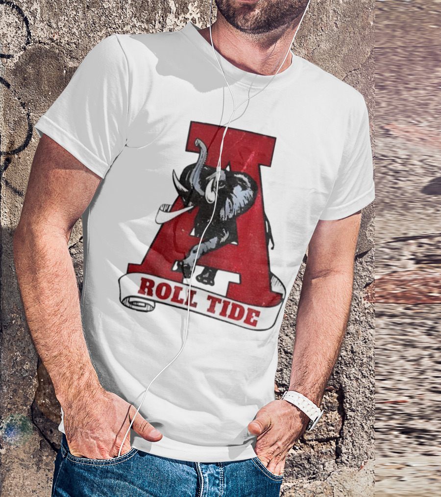 Vintage Roll Tide Alabama Crimson Tide Elephant Retro A T-Shirt