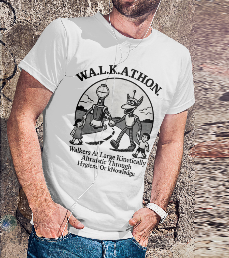W.A.L.K.A.T.H.O.N. Walkers At Large Kinetically Altruistic Through Hygiene Or Knowledge T-Shirt