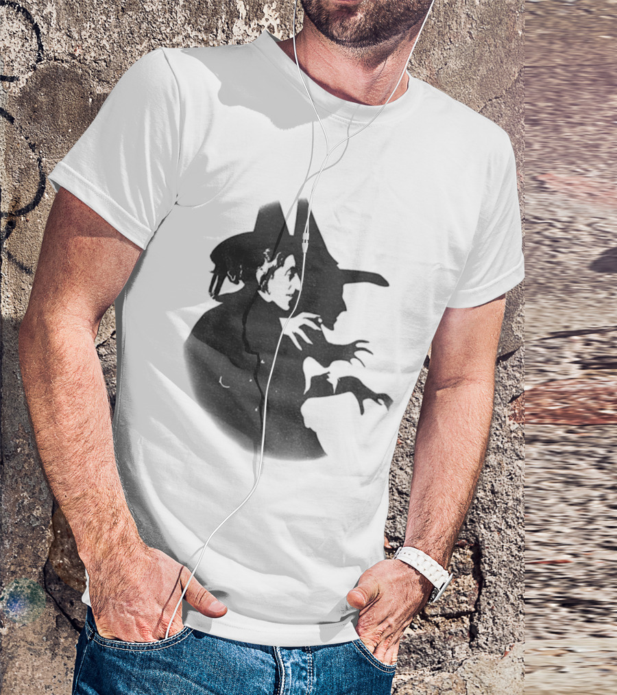 Wicked Witch Of The West Silhouette Halloween Oz Wizard T-Shirt