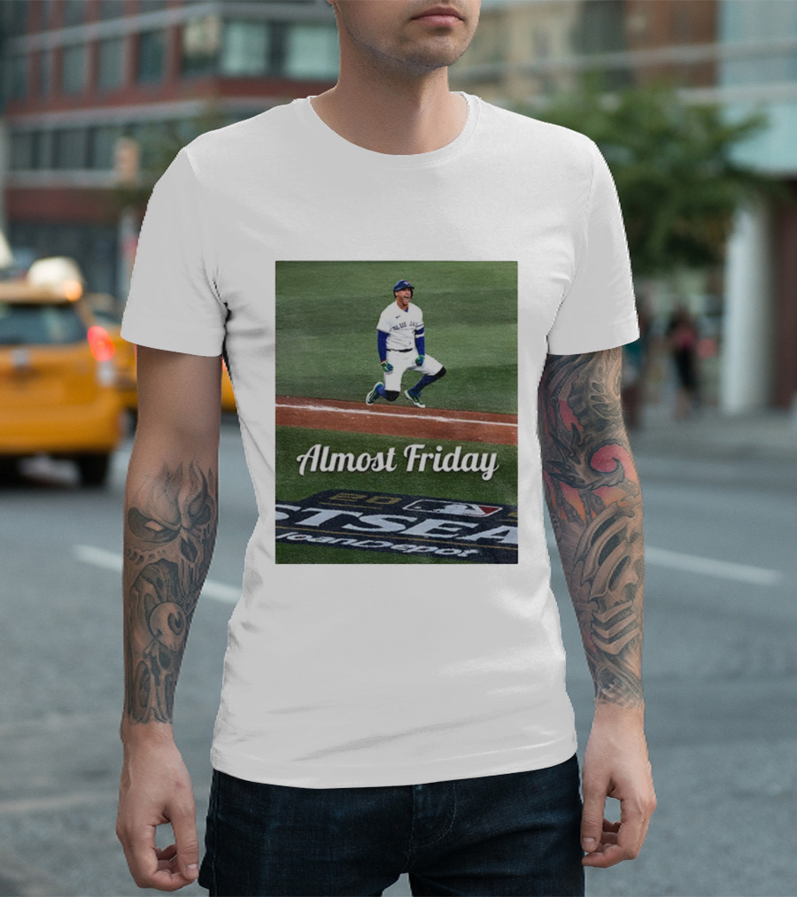 Almost Friday George Springer Jump Toronto Blue Jays Baseball Playoffs T-Shirt