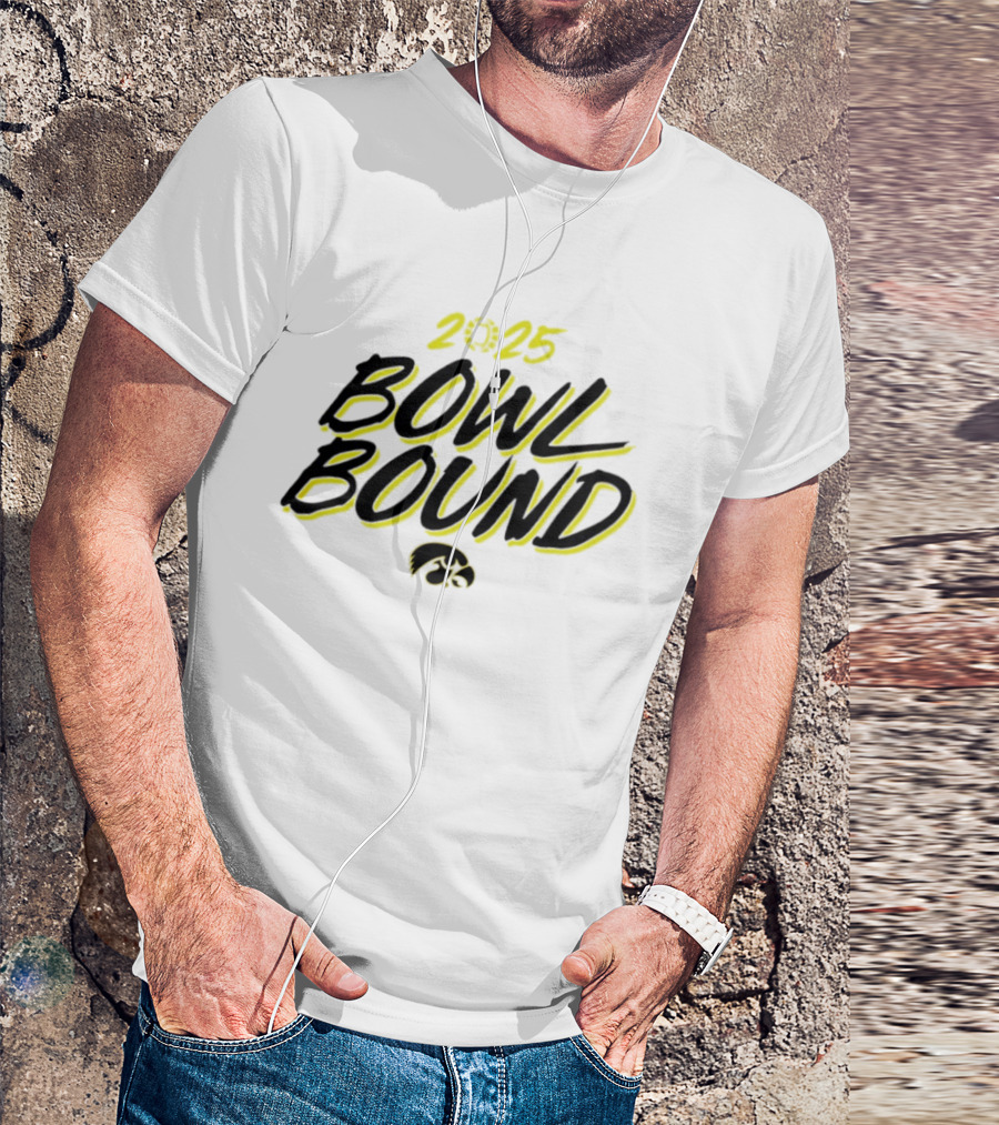 Iowa Hawkeyes 2025 Bowl Bound Football Team Fan Gear T-Shirt