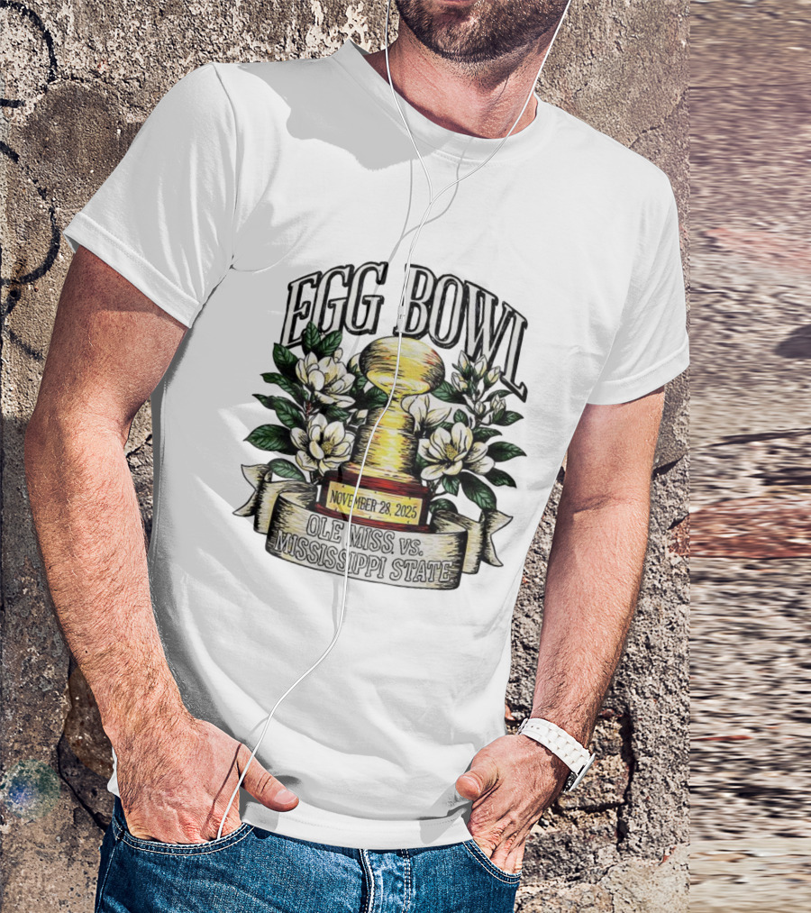 Egg Bowl November 28 2025 Ole Miss Vs Mississippi State Trophy Magnolia T-Shirt