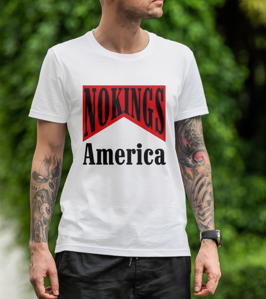 NOKINGS America Medicine Packaging Sarcastic Fashion T-Shirt