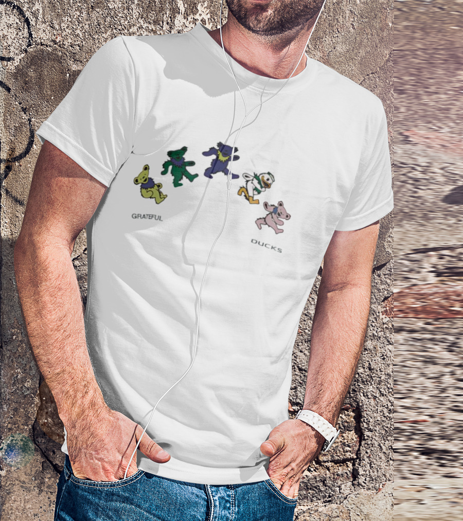 Oregon Ducks Grateful Dead Dancing Bears Grateful Ducks T-Shirt