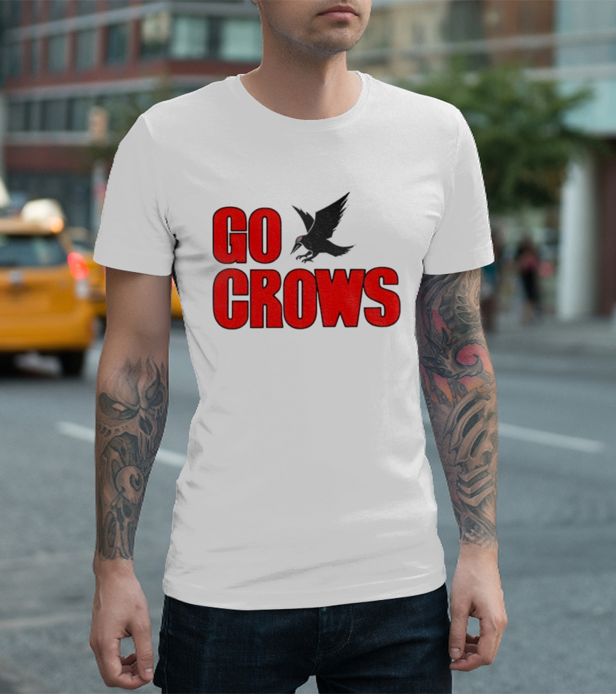 Tom Welling Go Crows Football Enthusiast Ravens Team Spirit T-Shirt