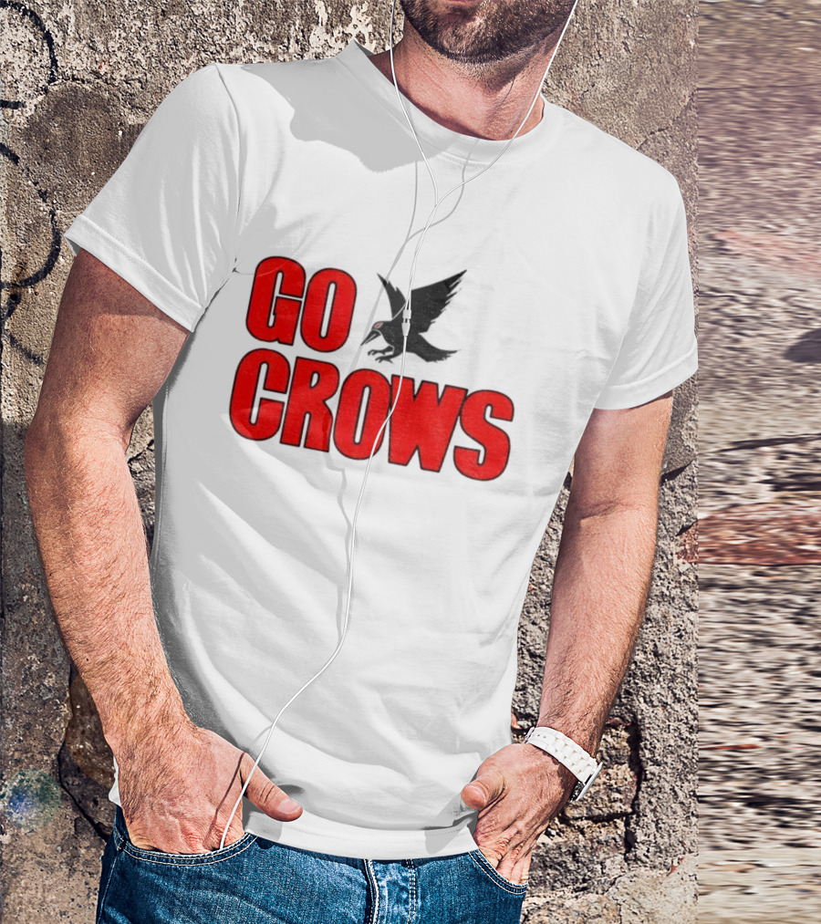 Tom Welling Go Crows Football Enthusiast Ravens Team Spirit T-Shirt