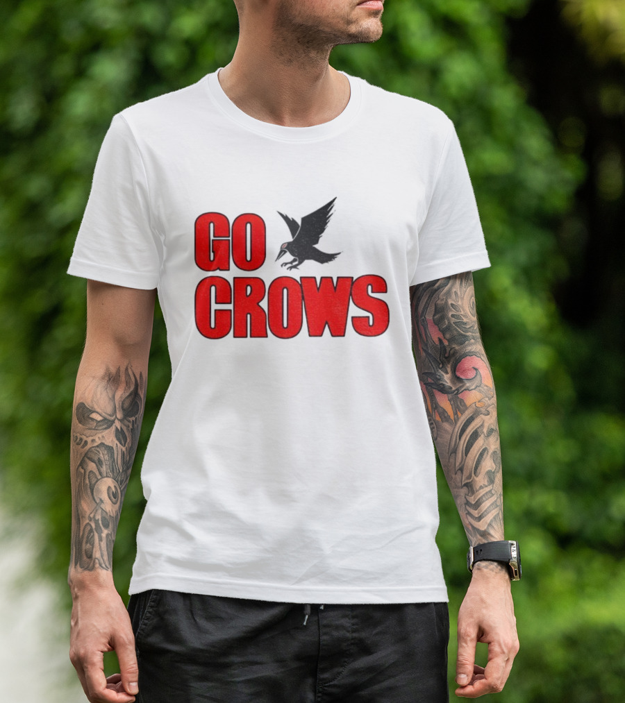 Tom Welling Go Crows Football Enthusiast Ravens Team Spirit T-Shirt