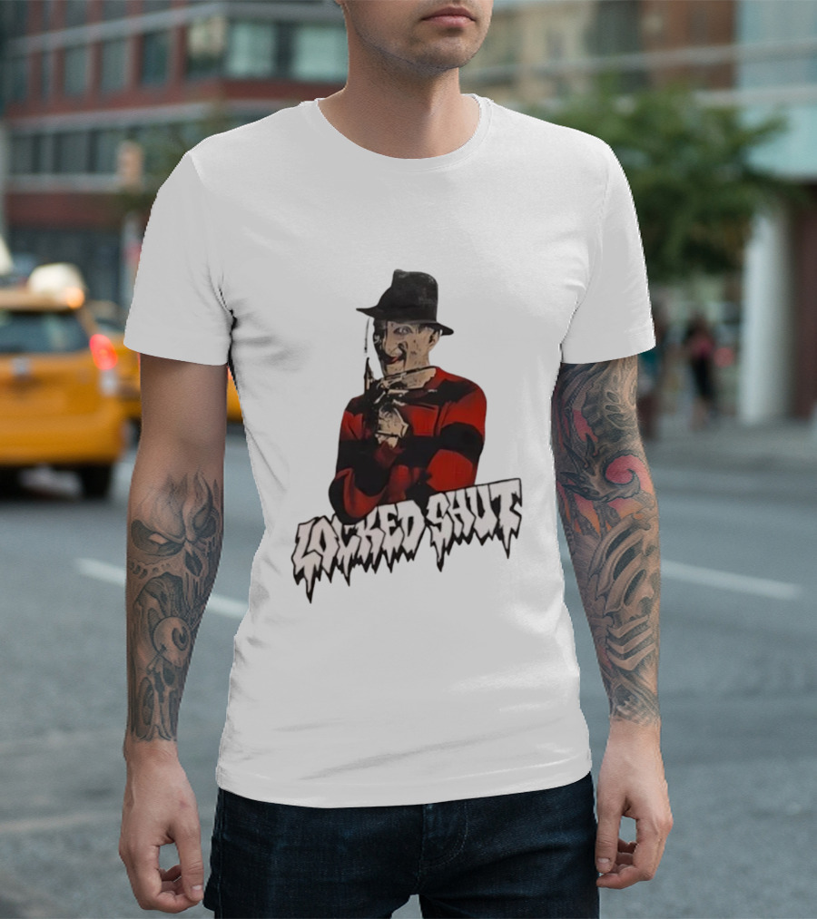 Freddy Krueger Locked Shut Nightmare Horror Character T-Shirt