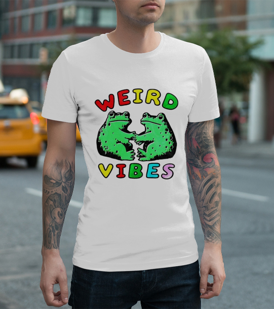 Weird Vibes Funny Frog Cottagecore Toad T-Shirt
