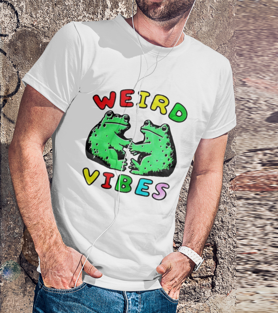 Weird Vibes Funny Frog Cottagecore Toad T-Shirt