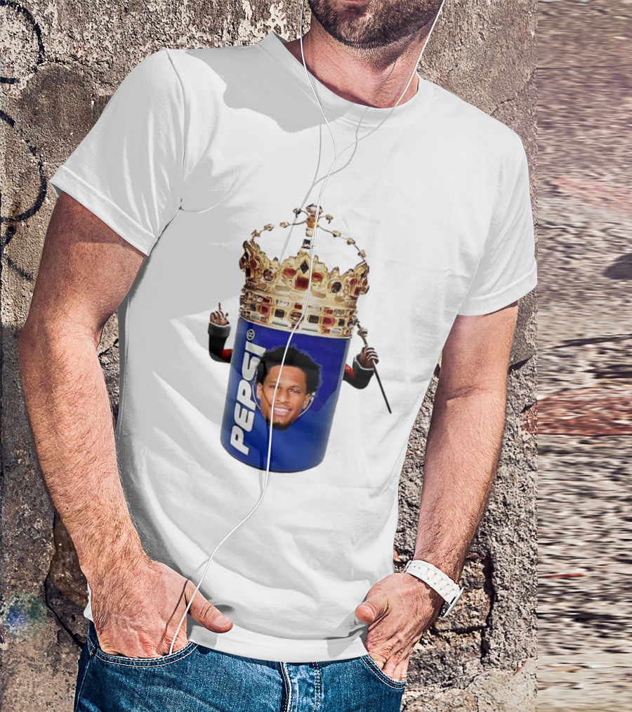Oronde Gadsden Pepsi Crown Los Angeles Chargers King Parody T-Shirt