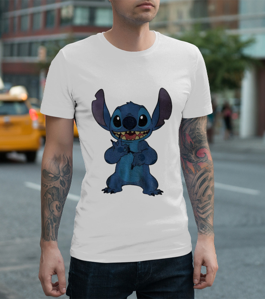 Six Seven 6 7 Meme Funny Stitch Hands Character T-Shirt
