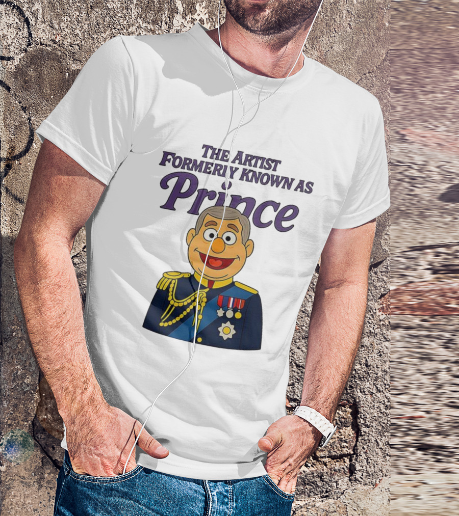 The Artist Formerly Known As Prince Andrew Caricature Royal Cartoon T-Shirt