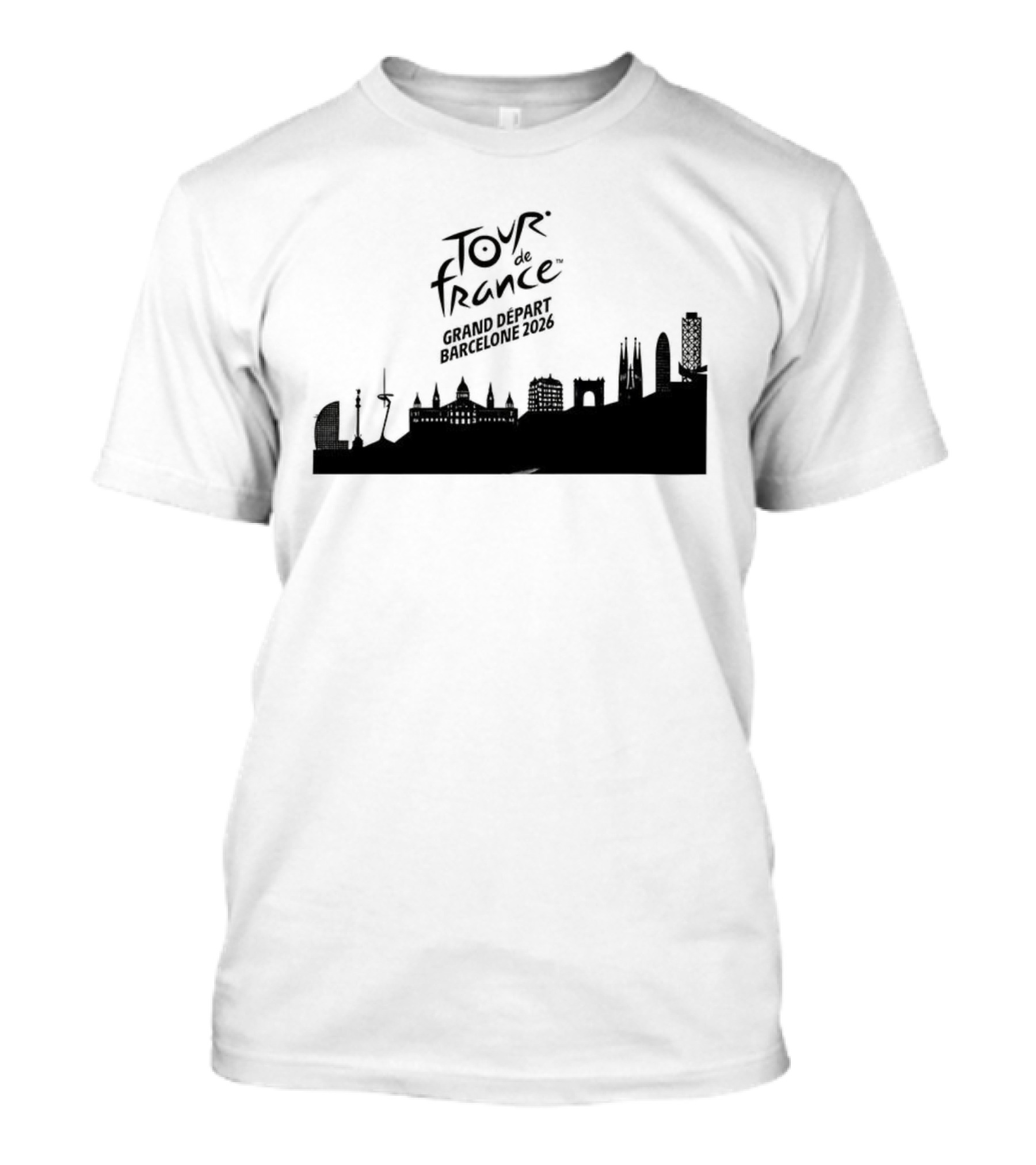 Tour De France Grand Depart Barcelone 2026 Skyline T-Shirt