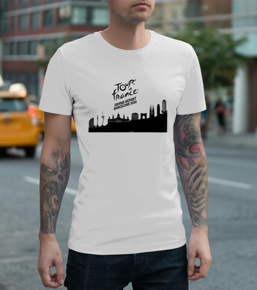 Tour De France Grand Depart Barcelone 2026 Skyline T-Shirt