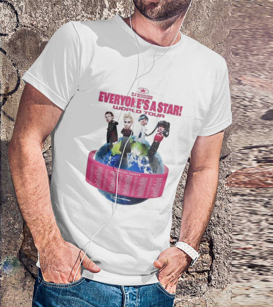 5 Seconds Of Summer Everyone's A Star Tour 2026 With Special Guests T-Shirt