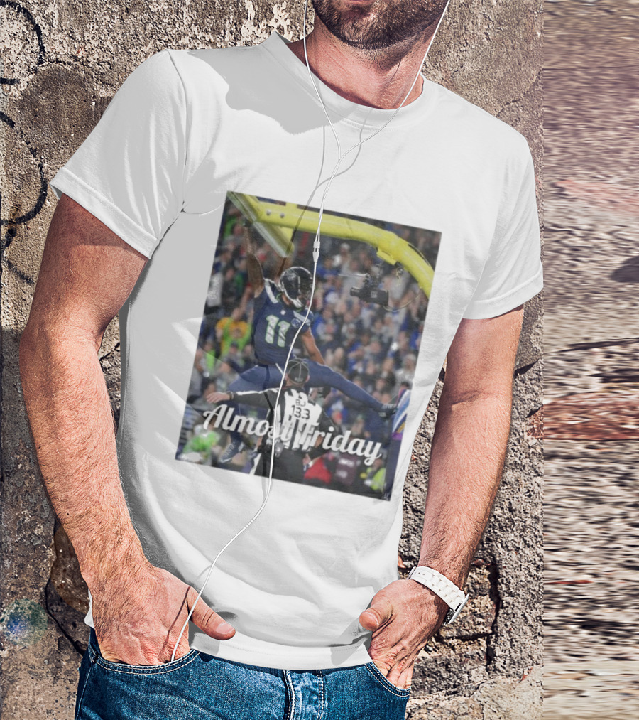 Almost Friday Jaxon Smith-Njigba Touchdown Celebration Seahawks Football T-Shirt