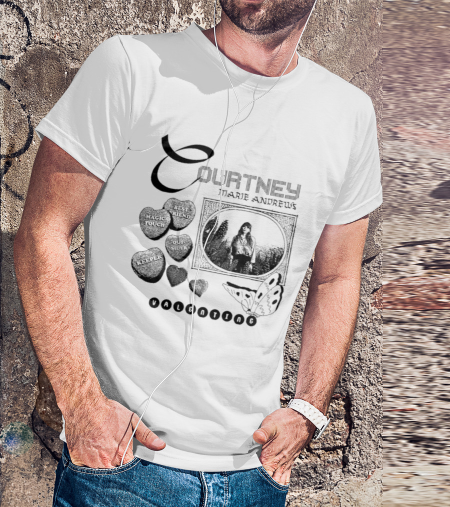 Courtney Marie Andrews Sweetheart Candy Hearts Valentine's Day T-Shirt