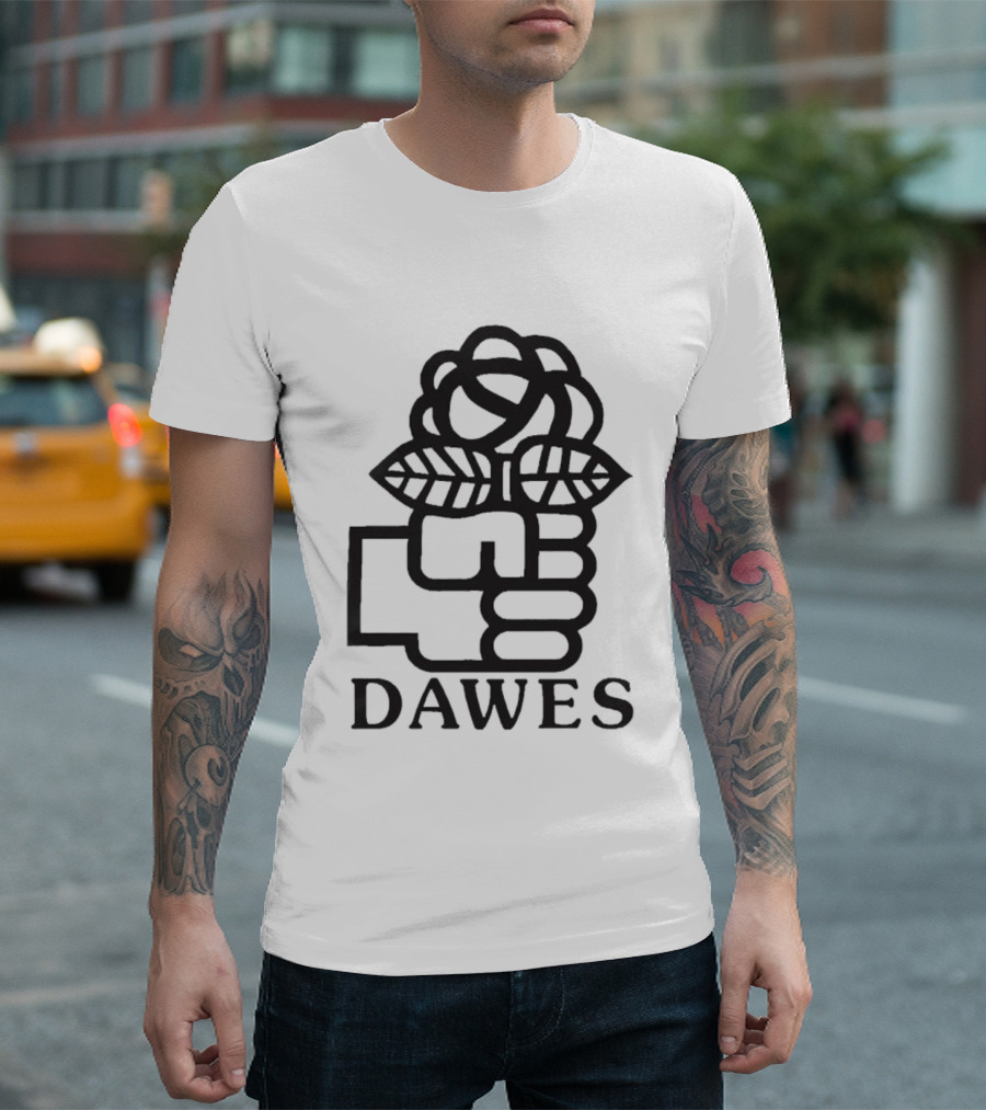 Dawes Rose Fist Symbol Icon T-Shirt